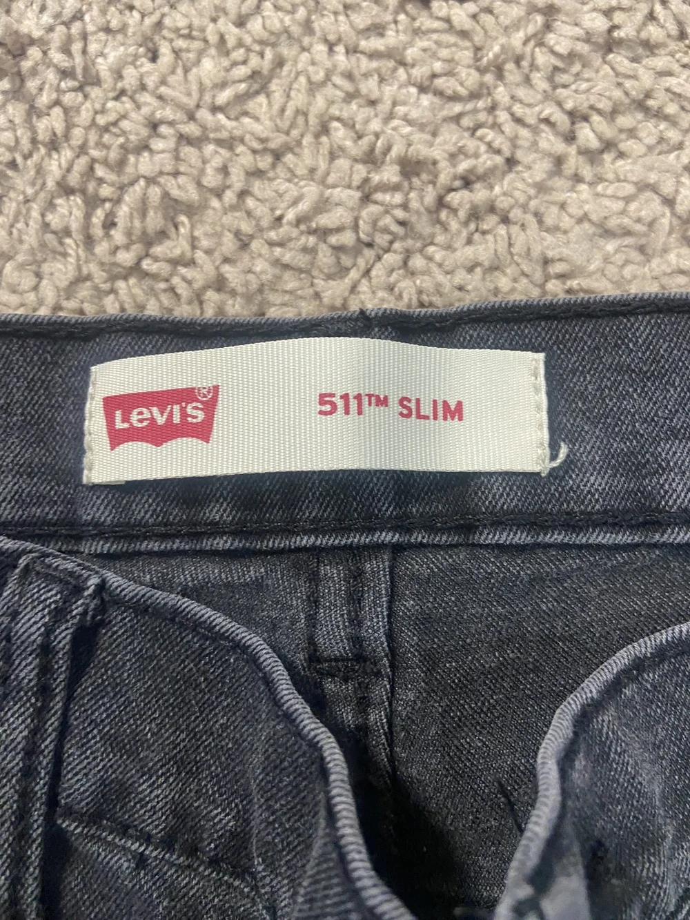 Levis 511 Jeans Mens 29x29 Black Slim Fit Stretch Denim 511 Slim Youth Teen